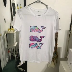 lilly pulitzer/vineyard vines inspired t shirt